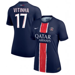 Paris Saint-Germain Vitinha #17 Hjemmebanetrøje Dame 2024-25 Kort ærmer